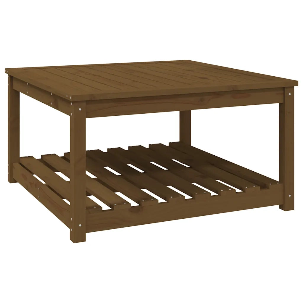 Tavolo da Giardino Ambra 82,5x82,5x45 cm Legno Massello di Pino 824144