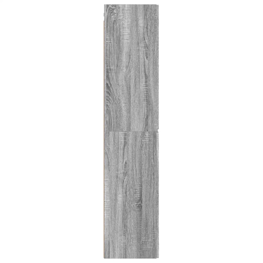 Mobiletto da Bagno a Muro Sonoma grigio 33 x 34,5 x 160 cm