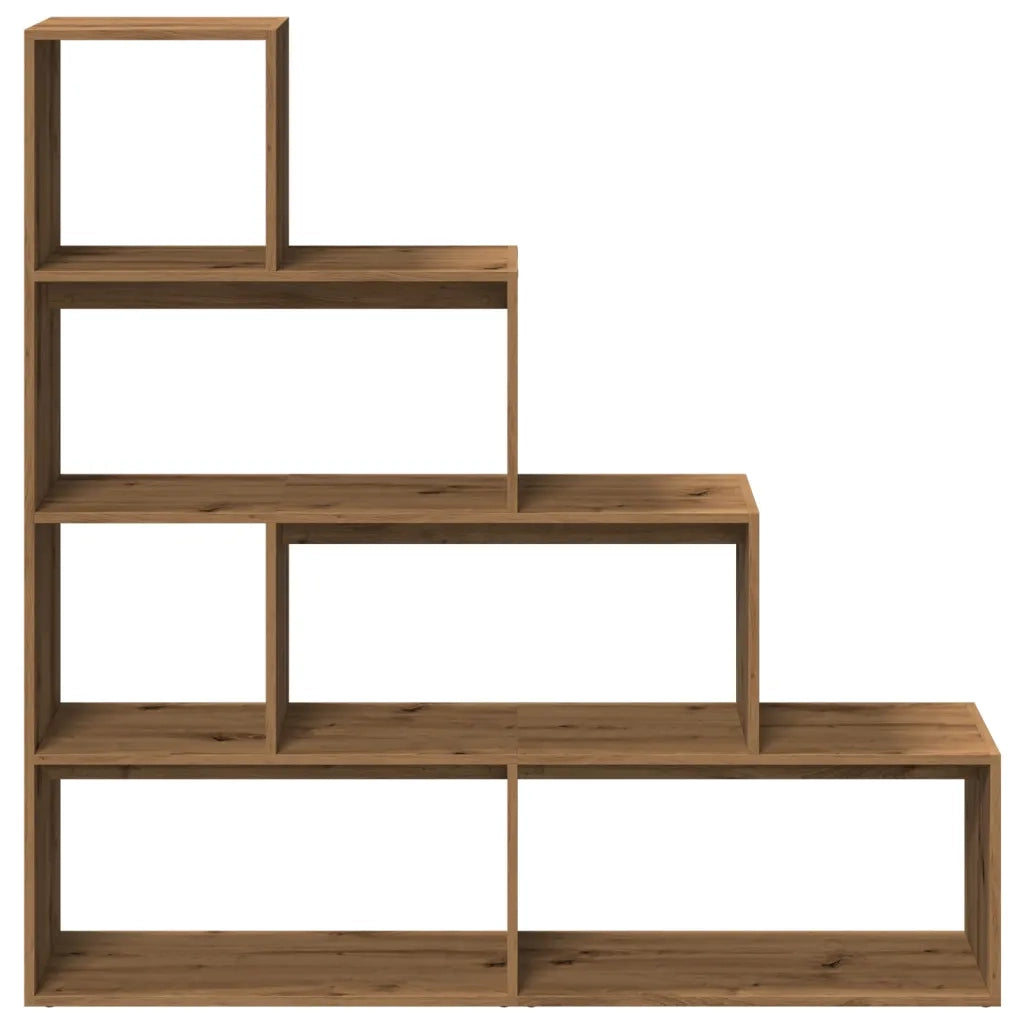 Libreria a 4 Ripiani Rovere 143,5x29x143,5 cm in Truciolato 858002