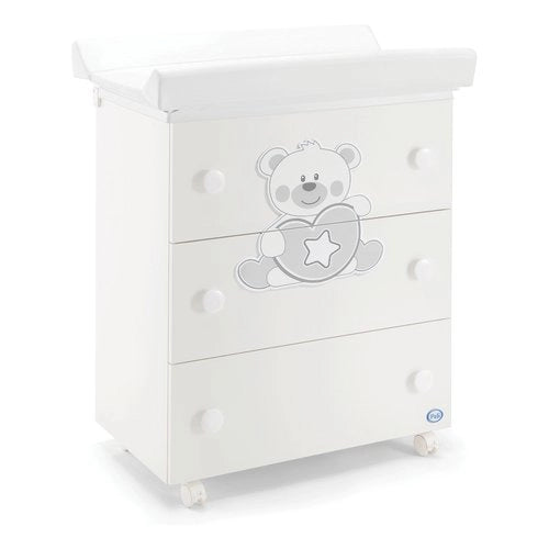 Bagnetto fasciatoio pali 0533miki miki 3 cassetti bianco