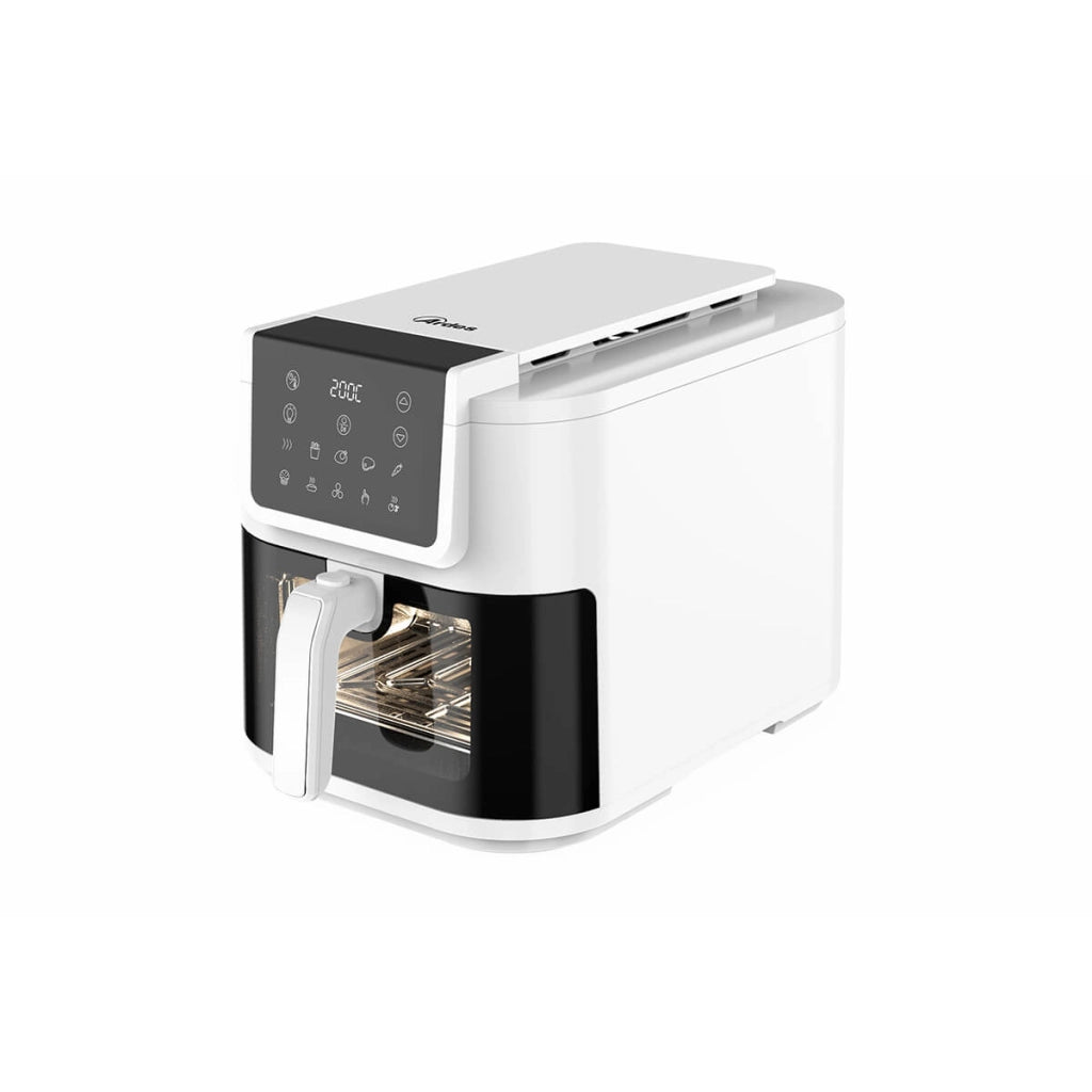 Friggitrice ad aria multifunzione Infinity capacità 8 litri display digitale 10 programmi finestra con luce interna potenza 1700 watt bianco Ardes