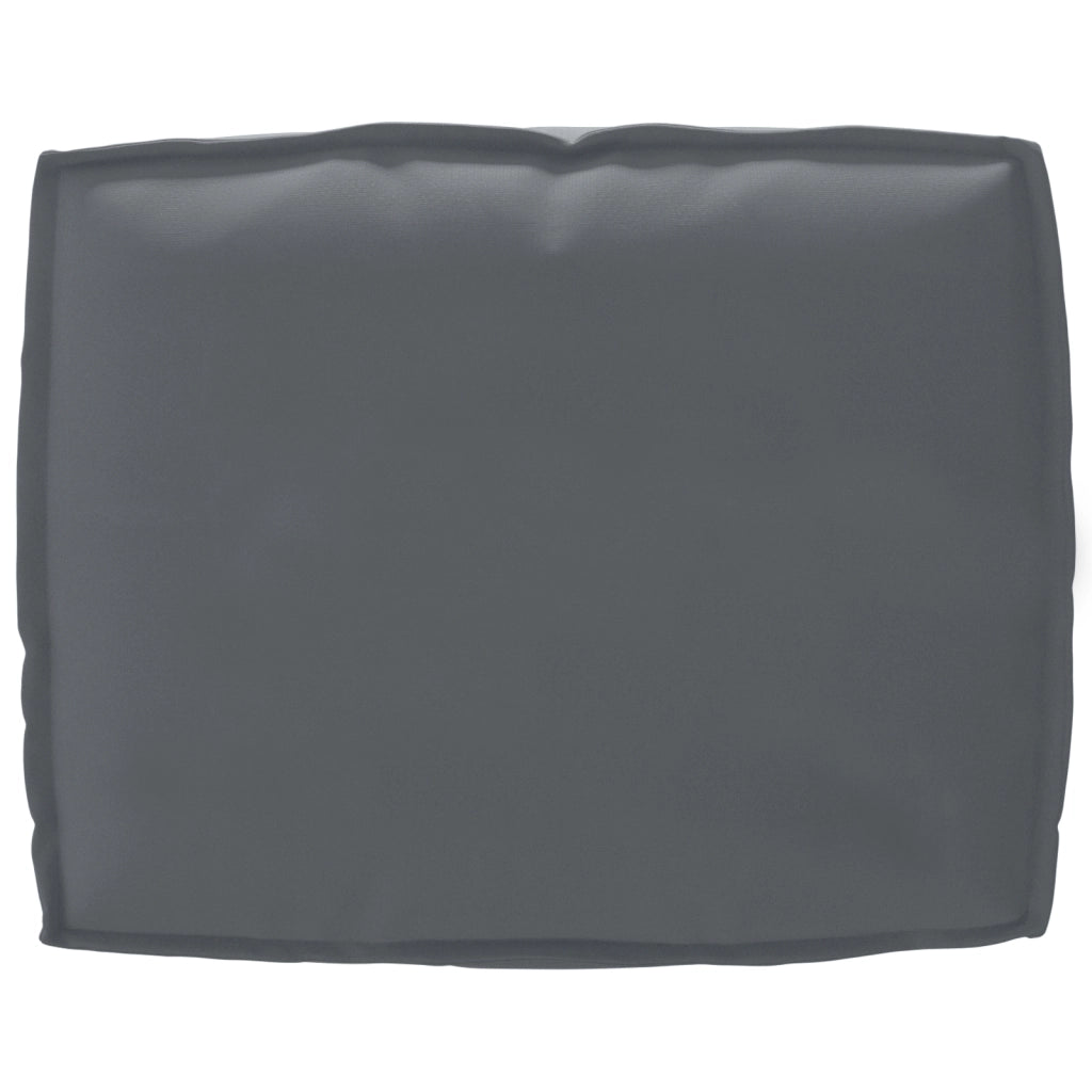 Cuscino per Pallet per Schienale Antracite 50x40x12 cm Tessuto Oxford