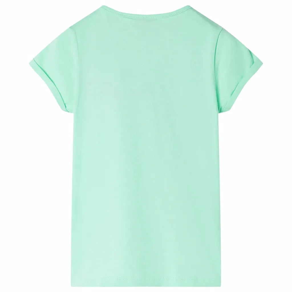 Maglietta da Bambina Verde Brillante 92 10734