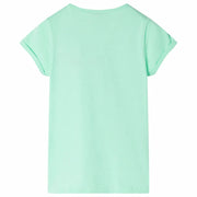 Maglietta da Bambina Verde Brillante 92 10734