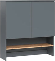 Mobile lavatrice Viktor, Antracite/quercia dorata, 93.6 x 100.4 cm