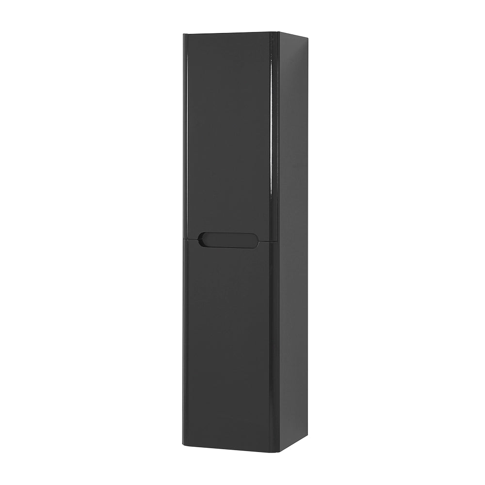 Colonna bagno sospesa 140 cm antracite lucido 2 ante soft-close Stillo