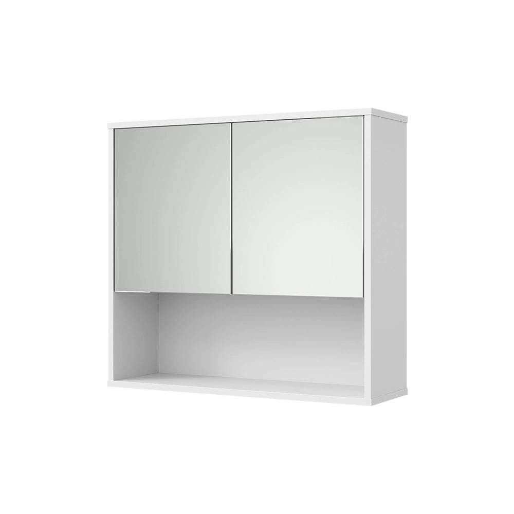 Vicco Specchio contenitore bagno Ondulazione bianca 70 x 65 cm