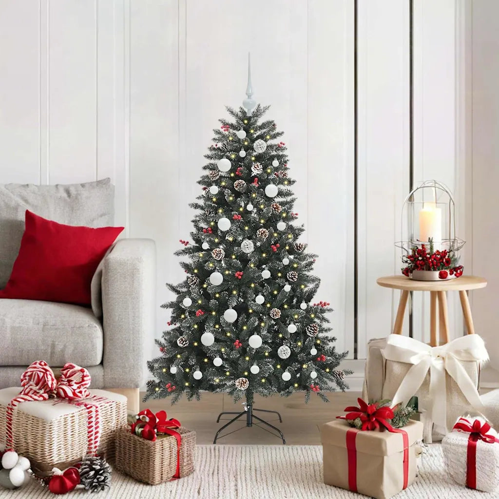 Albero di Natale artificiale con 150 LED Verde 120 cm 3395859