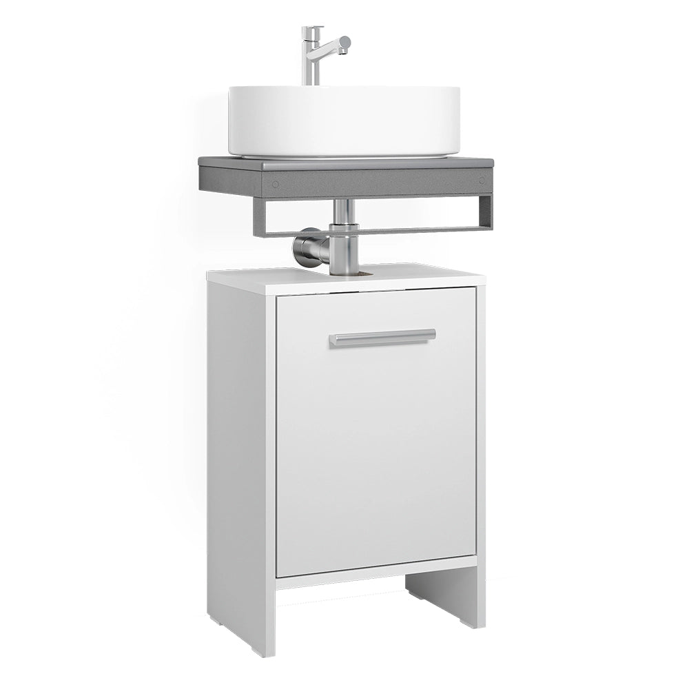 Vicco Mobile sottolavabo per bagno Bianco 38.2 x 57 cm con la porta