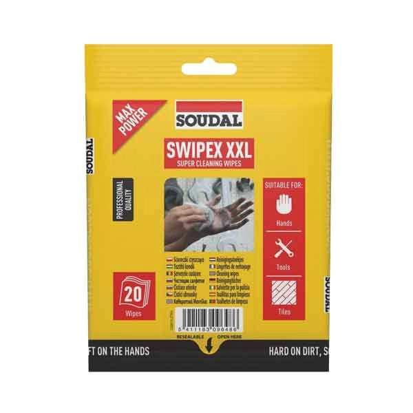 SALVIETTE LAVAMANI 'SWIPEX' SOUDAL Confezione 20 pezzi - SOUDAL