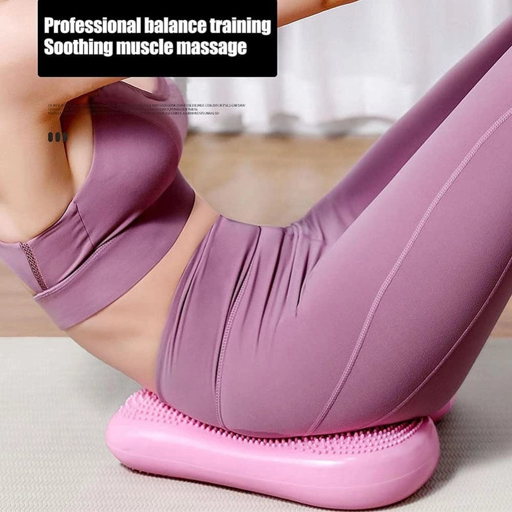 Trade Shop - Balance Cuscino Propriocettivo Per Equilibrio Fitness Yoga Pilates Mini Stepper -