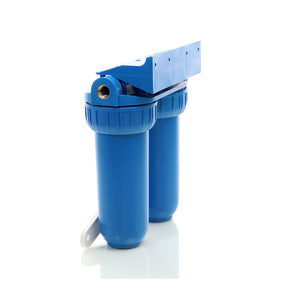 Naturewater Filtro dell'acqua a 2 livelli NW-BR10B2, con cartucce filtranti da 254 mm, attacco tubo 32,89 mm