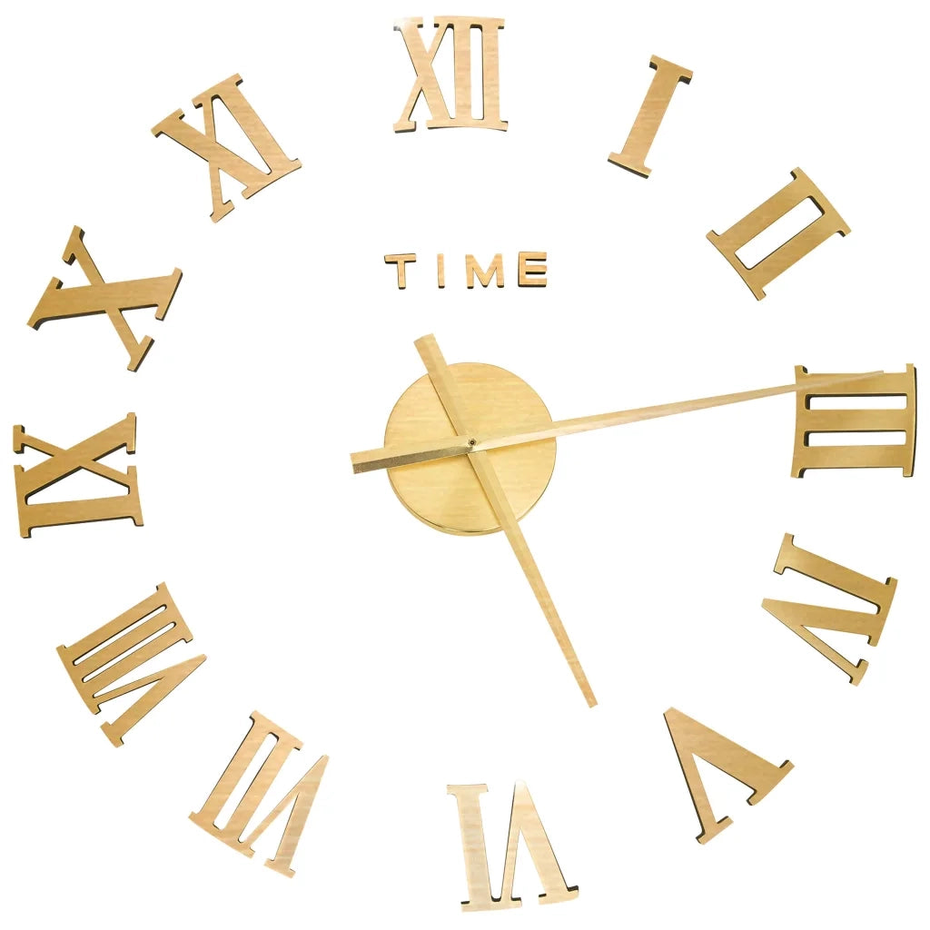 Orologio da Parete 3D Design Moderno Oro 100 cm XXL 325160