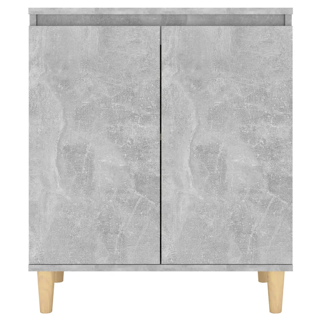 Credenza | Madia | Buffet da pranzo | Armadio da pranzo Gambe Massello Grigio Cemento 60x35x70cm Multistrato
