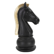 Scultura Scacchi 15, Nero, Poliresina, 10,5x8,5x19 cm