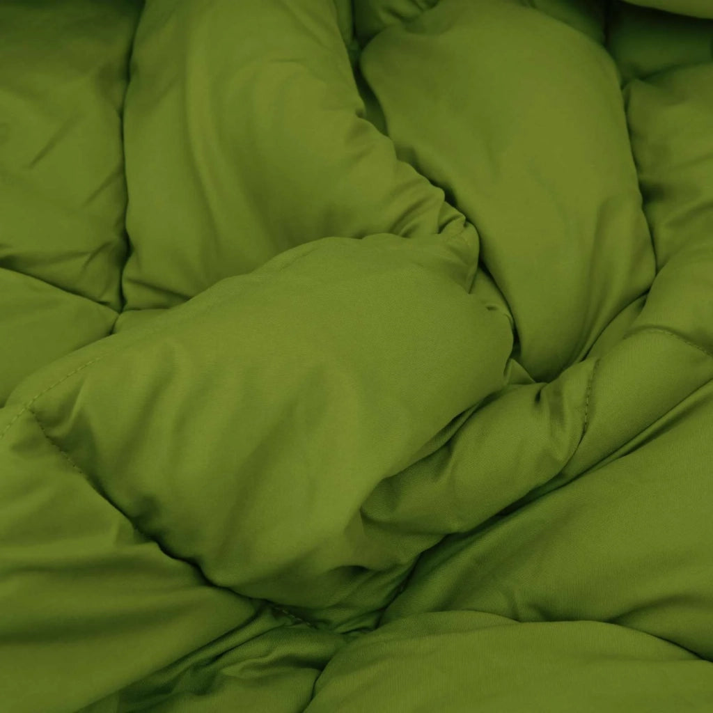 Piumone | Duvet Invernale Verde e Antracite 220 x 260 cm Microfibra