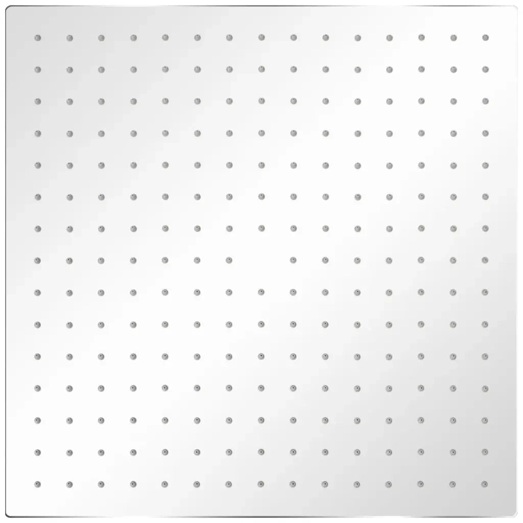 Soffione per Doccia a Pioggia 2pz Acciaio Inossidabile 40x40cm 275942