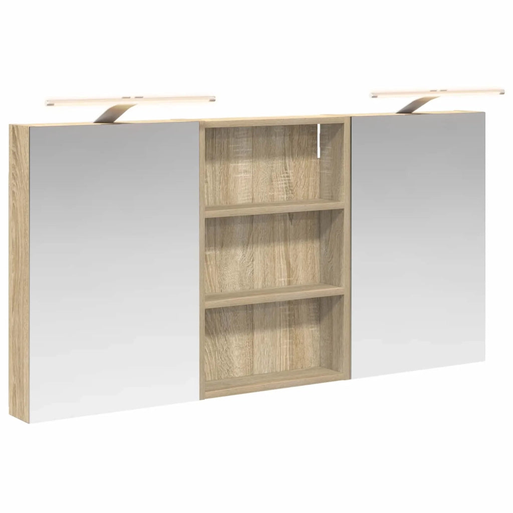 Set di Armadi da Bagno con porta 3 pcs 120 x 10,5 x 60,5 cm 3403738