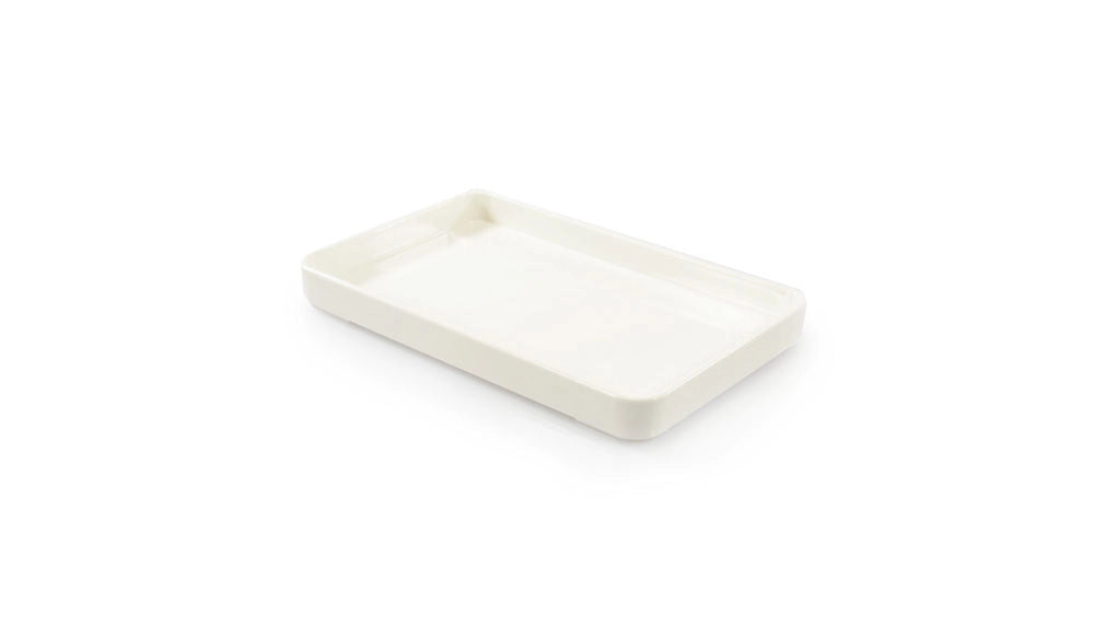 3C Casa 7361 Tegamino Rettangolare 14x22x2cm Bianco