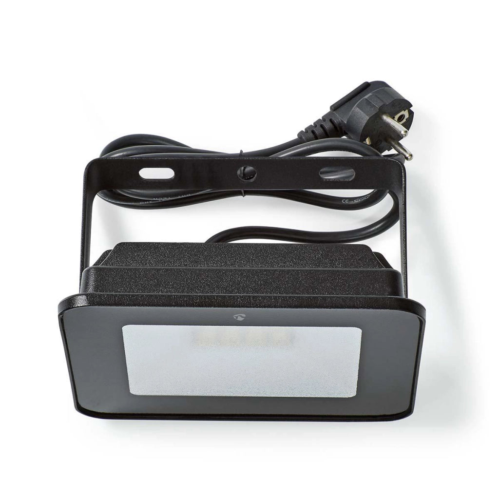 Smartlife Wi-Fi Connected 20W 1600lm RGB LED Faretto da esterno Nero Nedis