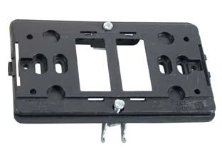 SUPPORTO PER SCATOLA TONDA E PLACCA MM.115 2 POSTI VENUS- - 2 posti - (1802.CG) - 10 pezzi MARLANVIL