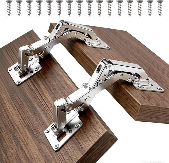 2 Pezzi di Piastrini di Cucina per Porte di Cucina Softclose, 170° Senza Foratura, Piastrino Softclose, Piastrino a Larga Testa, Piastrini di Cucina per Porte di Cucina, Mobili della Stanza da Bagno