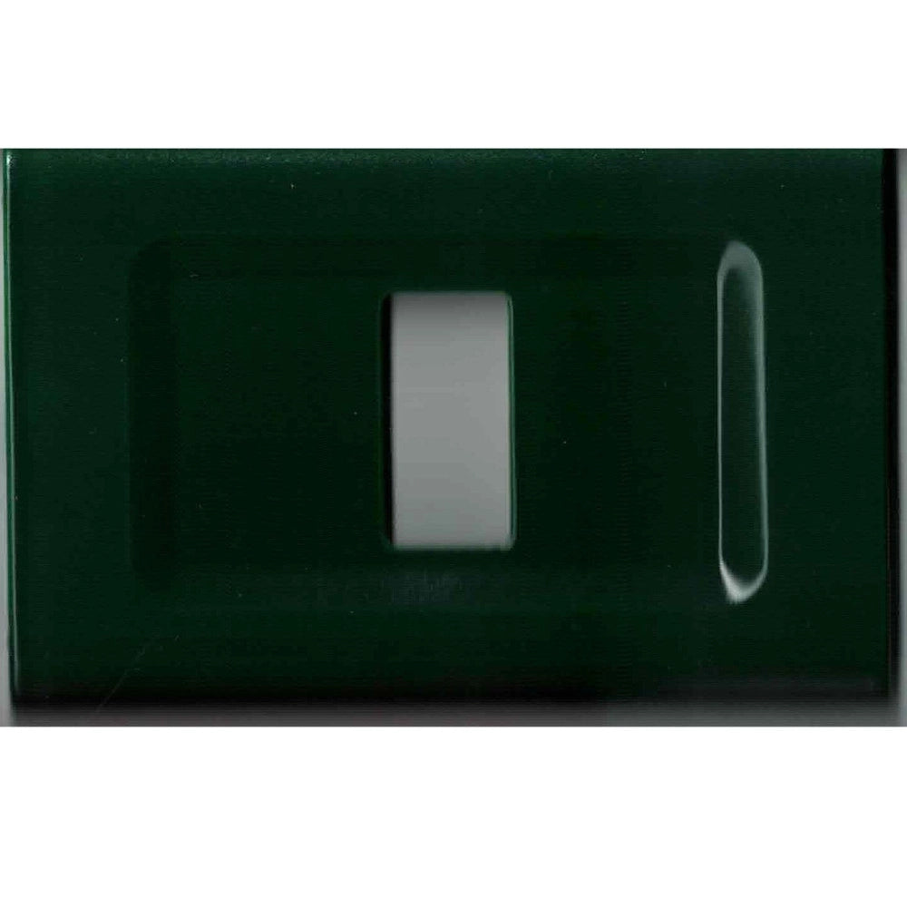 Trade Shop - Placchette Placche In Abs Serie Magic Elite Bticino Compatibili Color Copriprese - Verde -3 Fori     -