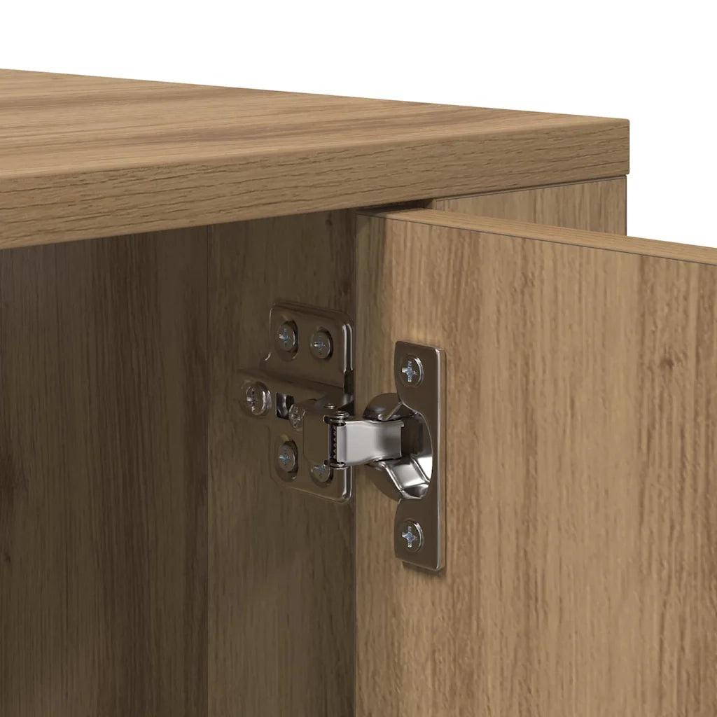 Mobile TV da parete 80 x 34,5 x 40 cm rovere artigianale 881151