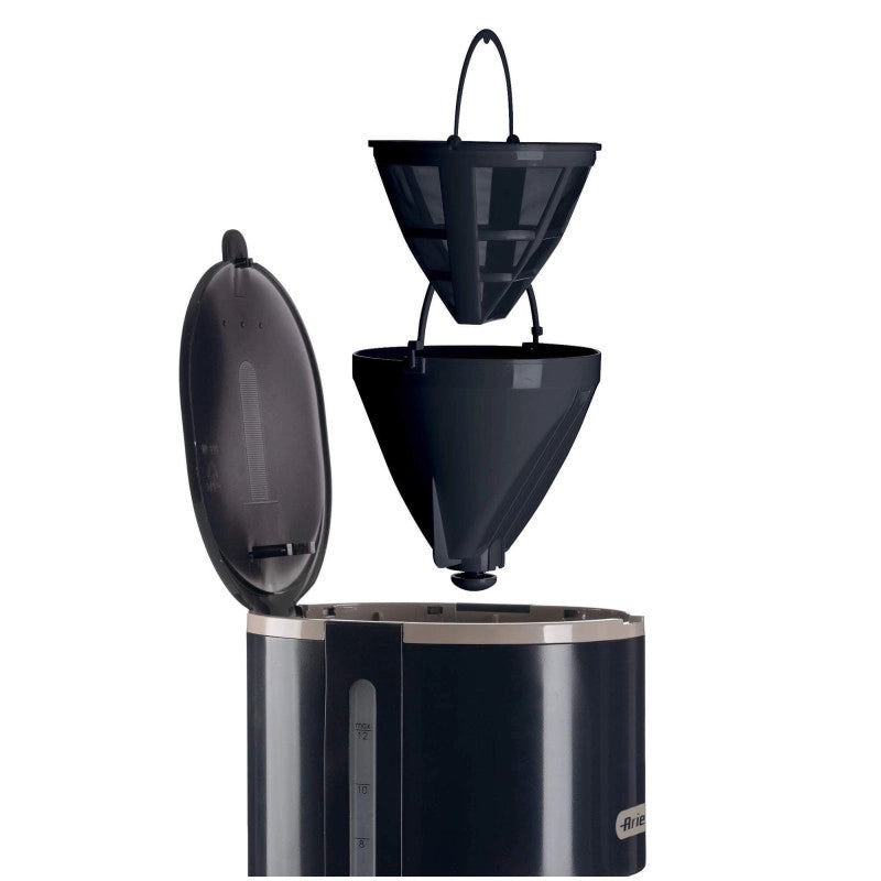 Macchina per caffè americano 12 tazze, filtro lavabile, indicatore luminoso - Dark & Sahara Grey