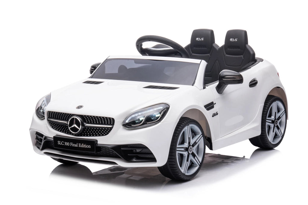 Macchina Elettrica per Bambini Licenza Ufficiale Mercedes SLC 300 "Final Edition" 10,8V 3,1Ah Bianco