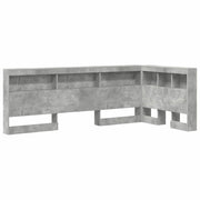Testiera | Testata contenitore Grigio cemento 75 cm Legno multistrato