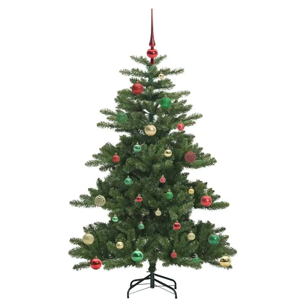 Albero di Natale Artificiale con Rami Pieghevoli Verde 150 cm