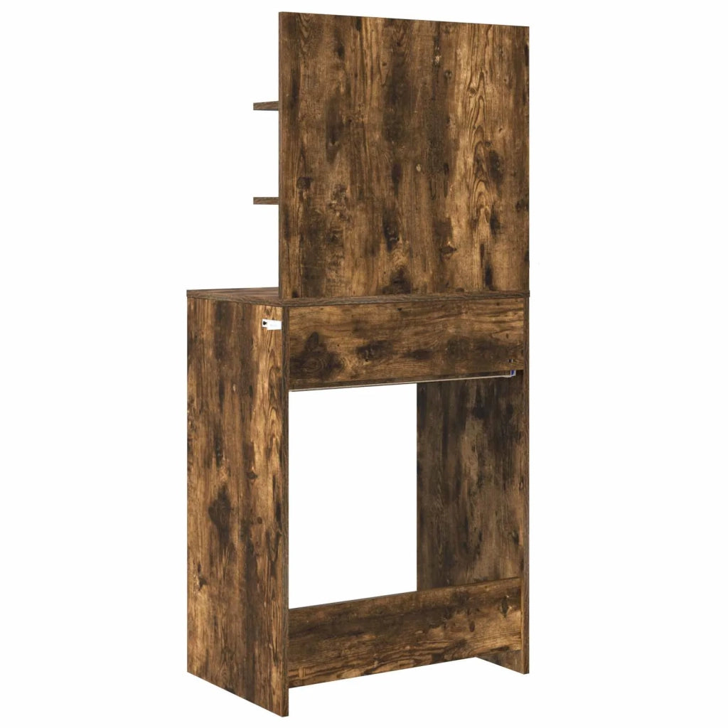 Tavoli da Trucco per Camera da Letto con cassetto Rovere fumé 889002