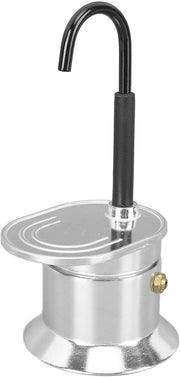 Caffettiera Portatile per 1 Persona 50 ml - Materiale Aluminium Leggero - Ideale per Fornelli - Regalo Perfetto - Macchina da Caffè