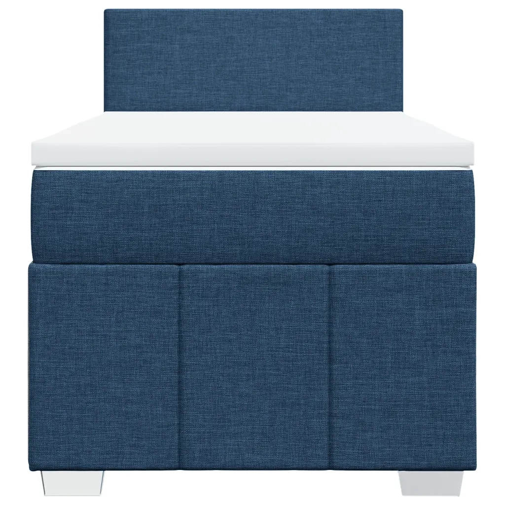 Giroletto a Molle con Materasso Blu 90x200 cm inTessuto
