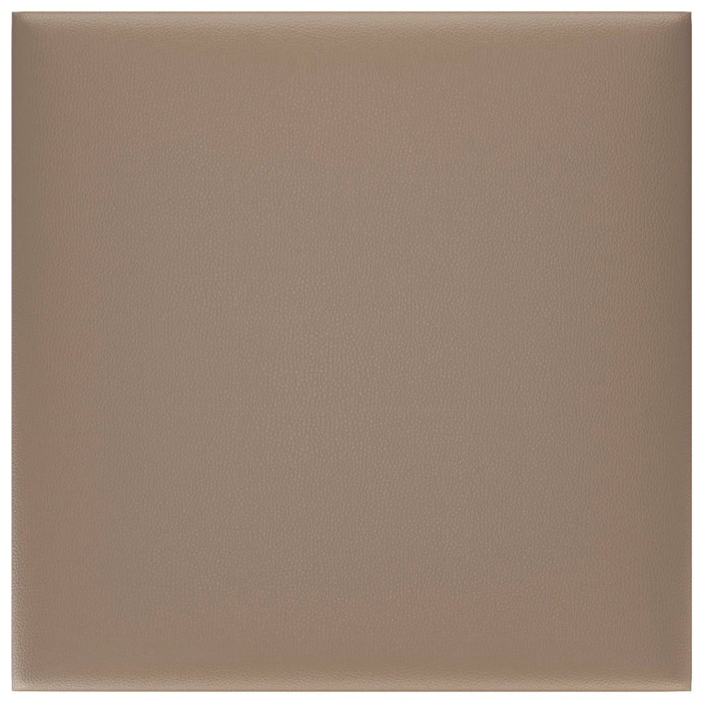 Testiera da Parete 12 pcs Cappuccino 30 x 30 cm Tessuto 4008325