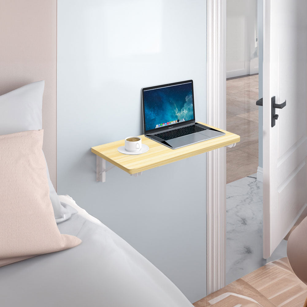 Tavolo Salvaspazio da Muro a Ribalta 80x60 cm in MDF Quercia