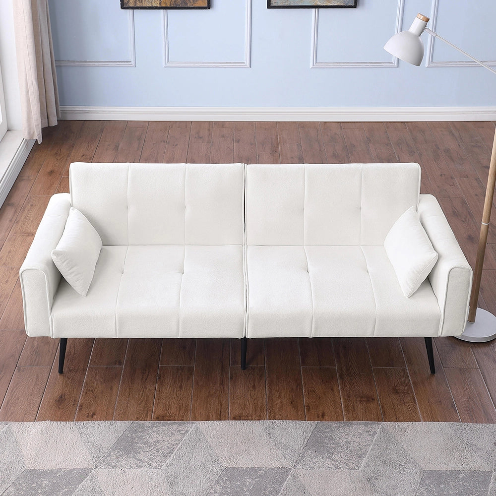 Divano letto futon - Xylo - 2 posti, schienale regolabile