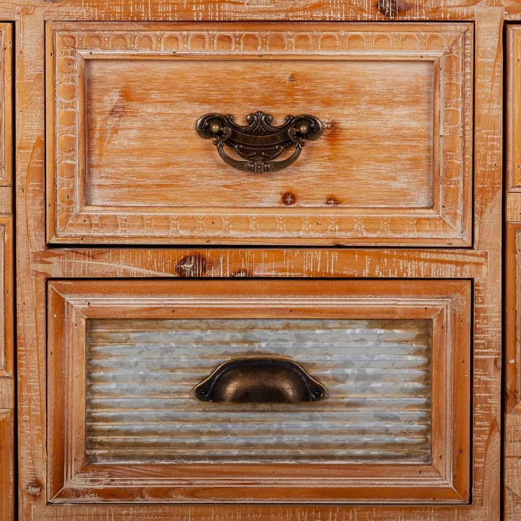 Credenza in legno con 3 cassetti e 2 porte 120x36x90h cm