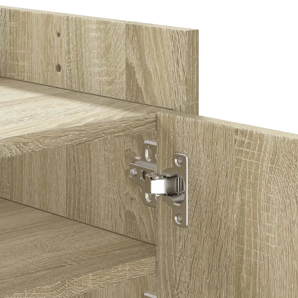 Mobile TV multimediale mensola TV credenza TV sala da pranzo soggiorno camera da letto rovere Sonoma 100 x 35 x 40 cm legno ingegnerizzato marrone 02_0027416