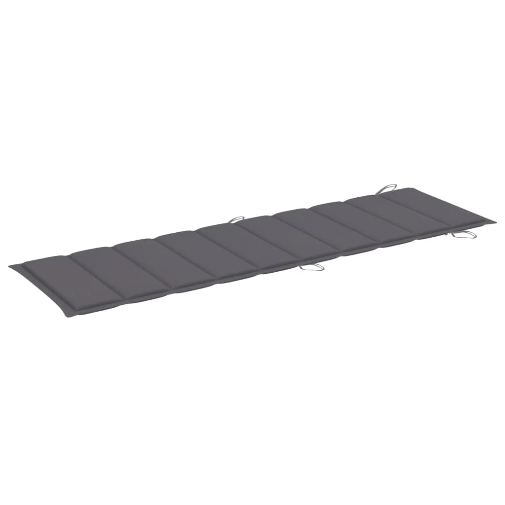 Set di 2 sdraio sedia a sdraio prendisole lettino da giardino terrazza arredamento da esterno con tavolo e cuscini in massello di acacia 02_0012111