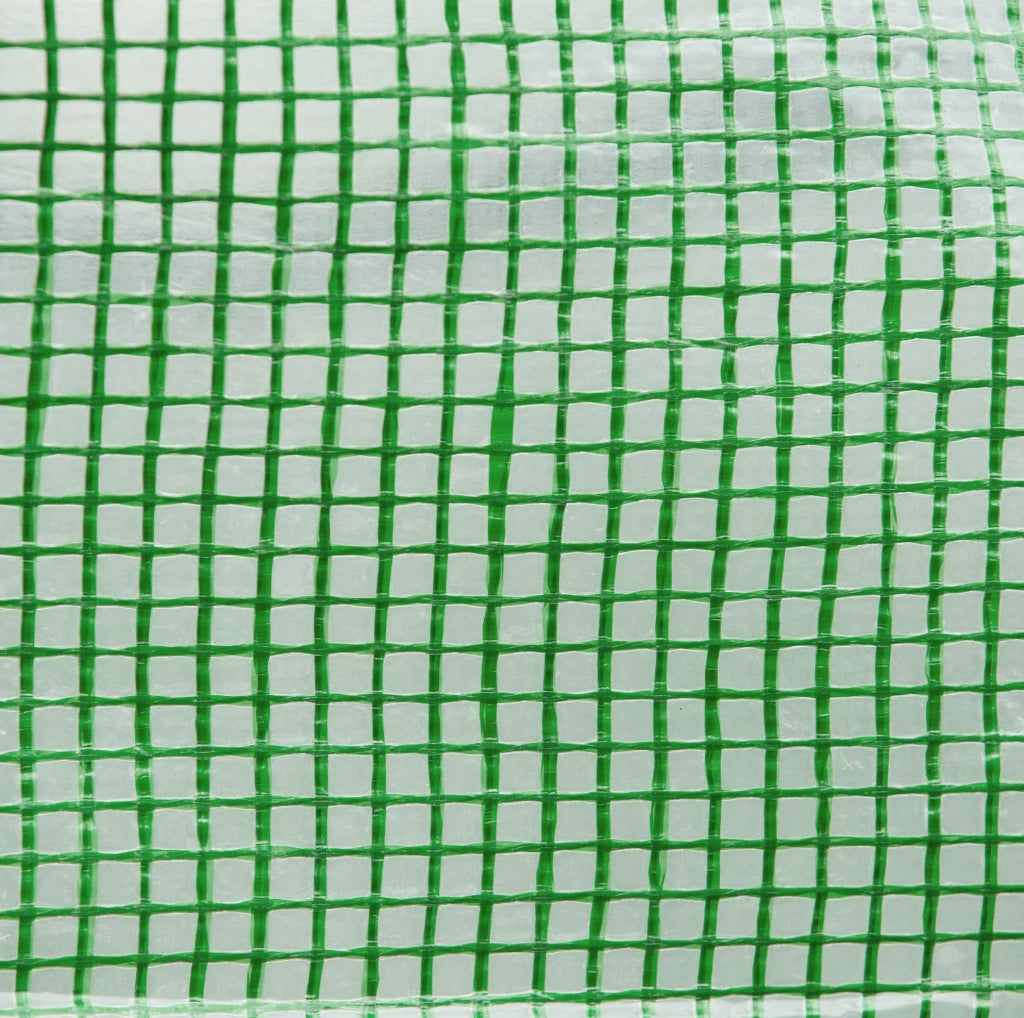 Serra da giardino con copertura trasparente, finestre e porta, 350 x 200 x 200 cm verde