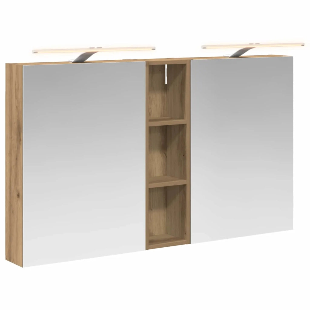 Set di Armadi da Bagno con lo scaffale 3 pcs 120 x 14,5 x 70 cm 3403759