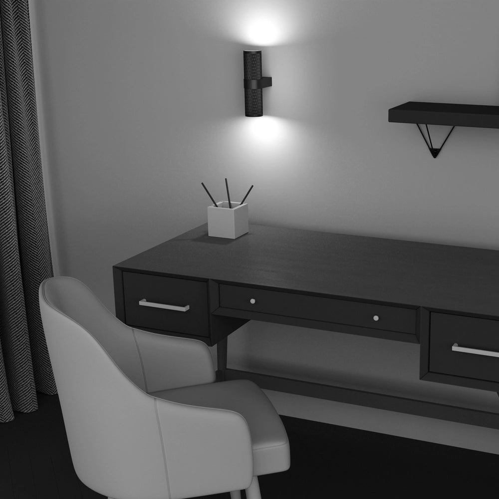 Maytoni applique moderna Focus Design 2 luci GU10 nero metallo