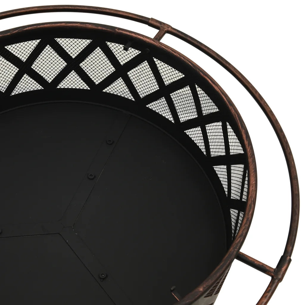 Braciere Rustico con Attizzatoio 76 cm XXL in Acciaio CFW2312862