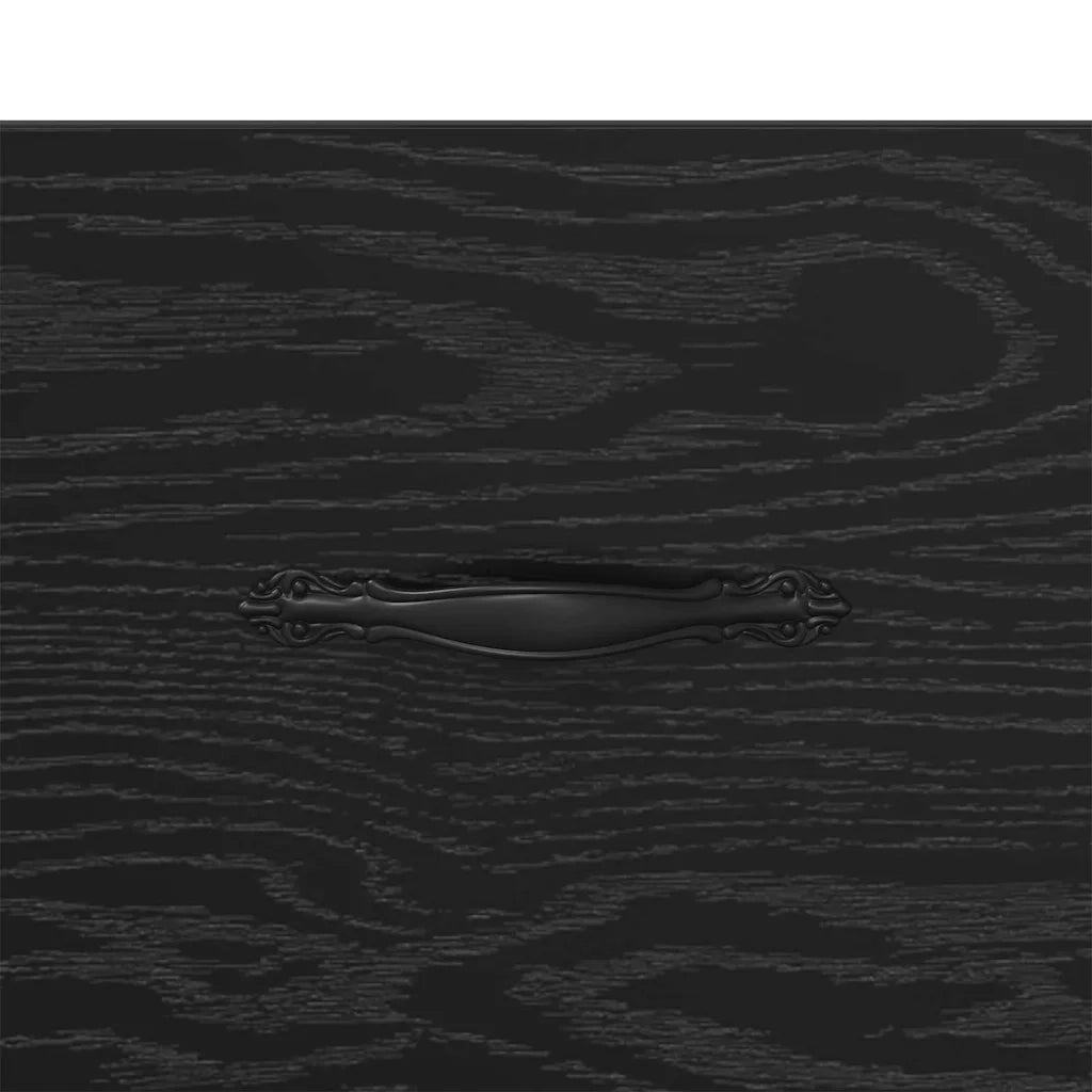 Armadio da Notte Rovere nero 35 x 35 x 20 cm Legno multistrato