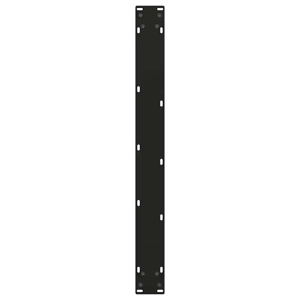 Gambe per tavolo da pranzo a forma di V 2 pz | Piede del tavolo nere 90x(72-73,3) cm in acciaio