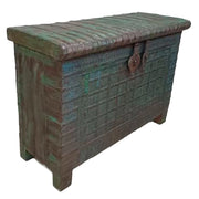 Cassapanca in legno fatta a mano 115x46x81h cm