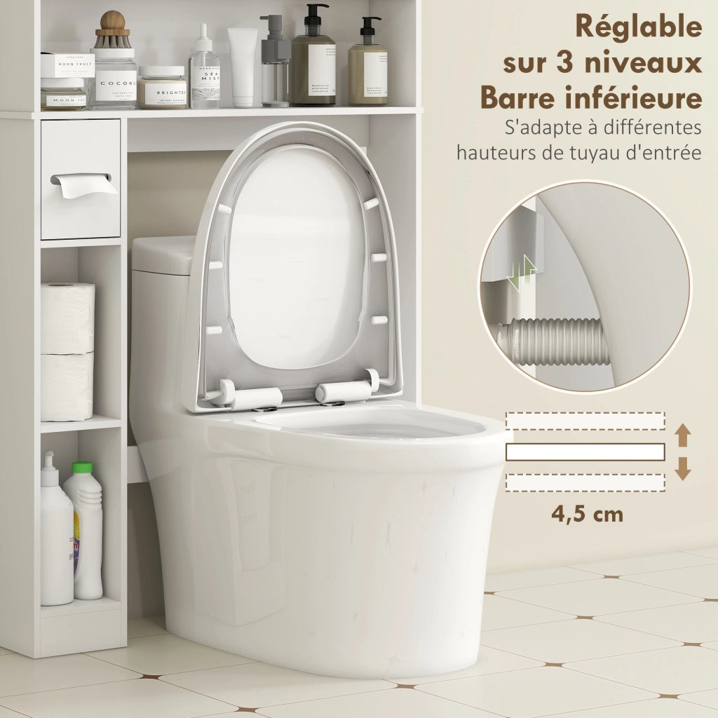 Mobile Bagno 2 Ante 80x19.5x170cm ¨C zephmum ¨C Bianco