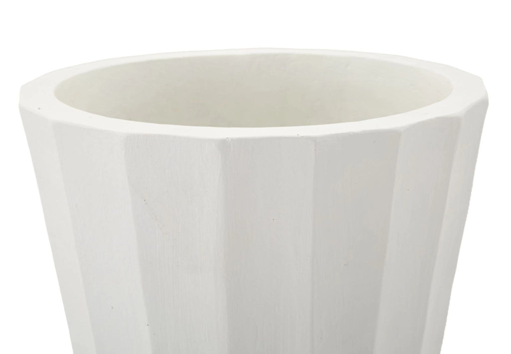 Vaso Glint Ø24x41 cm in Mgo Bianco